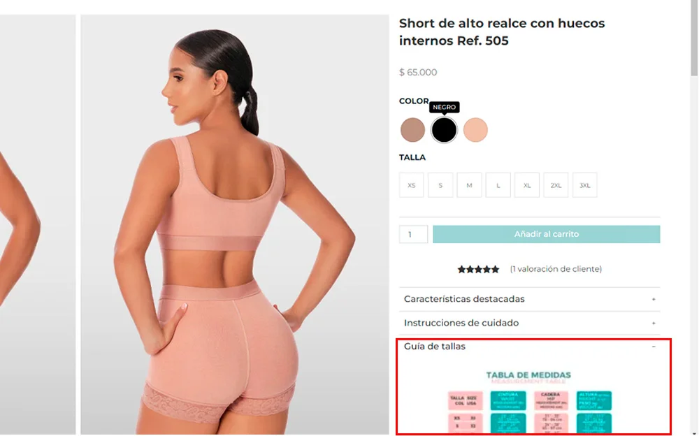GUIA DE TALLAS
