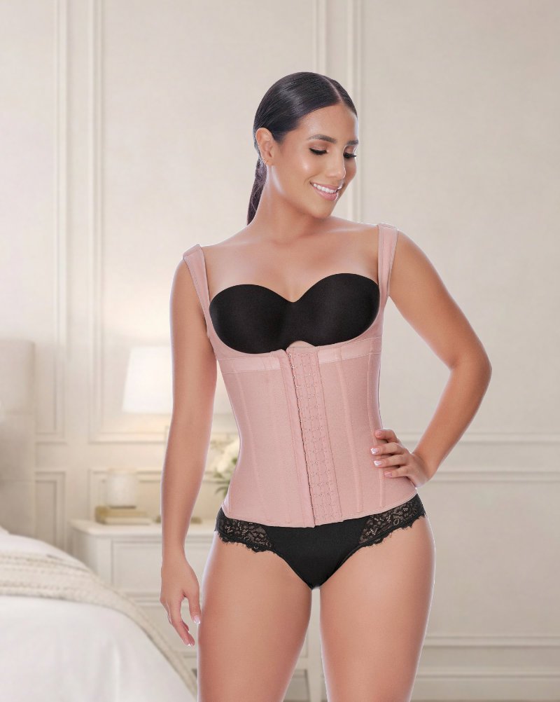 chaleco moldeador con varillas y broches samantha